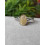 Bague Quartz Rutile Doré - Ajustable en argent sterling