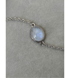 Bracelet en pierre de lune - argent 925