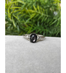 Bague en Obsidienne Oeil Céleste - ajustable