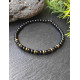 Bracelet obsidienne noire