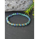 Bracelet " Harmonie " en pierre naturelle Azurite Malachite