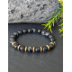 Bracelet "Force" en Agate noire