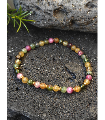 Bracelet " Energie " en Tourmaline Multicolore