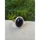 Bague Obsidienne Noire Ajustable