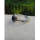 Bague Obsidienne Noire Ajustable