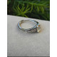 Bague ajustable en citrine en Argent sterling 925