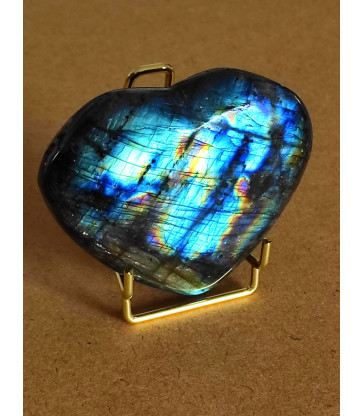 Coeur Labradorite Polie de 648 Gr