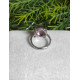 Bague lépidolite ajustable - Argent sterling