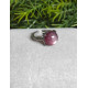 Bague lépidolite ajustable - Argent sterling