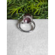 Bague lépidolite ajustable - Argent sterling