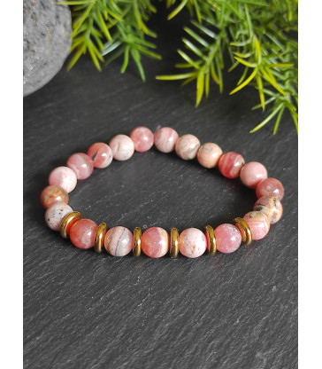 Bracelet en Rhodochrosite