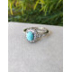 Bague en Pierre Turquoise Argent Sterling - Ajustable