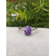 Bague en Charoite Ajustable en Argent sterling