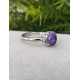 Bague en Charoite Ajustable en Argent sterling