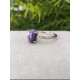 Bague en Charoite Ajustable en Argent sterling