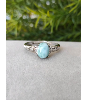 Bague ajustable Larimar