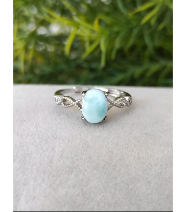 Bague ajustable Larimar