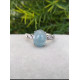 Bague ajustable en Aigue Marine - Argent sterling