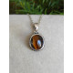 Pendentif Oeil de Tigre Argent sterling 925