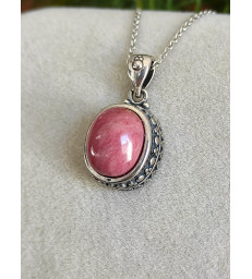 Pendentif Rhodonite en Argent sterling 925