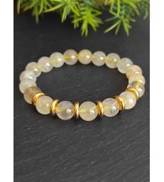 Bracelet Quartz Rutile Doré