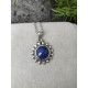 Collier & Pendentif soleil Lapis Lazuli - argent sterling 925