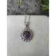 Pendentif Soleil en Améthyste Argent 925 sterling