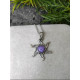 Pendentif Soleil en Pierre Charoite argent sterling 925