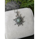 Pendentif soleil en Pierre Labradorite - Argent sterling 925