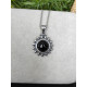 Pendentif  en Obsidienne en argent sterling 925