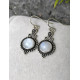 Boucles d'oreilles en pierre de lune 