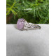 Bague en Quartz Rose - Argent sterling 925 - Ajustable