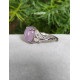Bague en Quartz Rose - Argent sterling  Ajustable