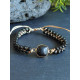 Bracelet Bohème en Obsidienne Noire