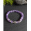 Bracelet Eléphant en pierre naturelle améthyste
