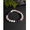 Bracelet " Sérénité " Pierre naturelle Howlite, Quartz Rose & Améthyste