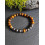 Bracelet " Ancrage Protection " en pierre naturelle Oeil de Tigre & Hématite