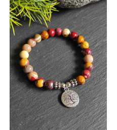 Bracelet en Jaspe Mokaite