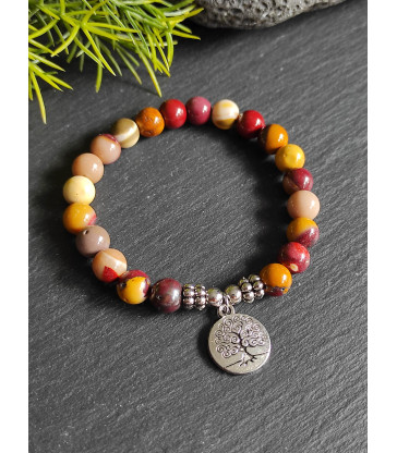 Bracelet en Jaspe Mokaite