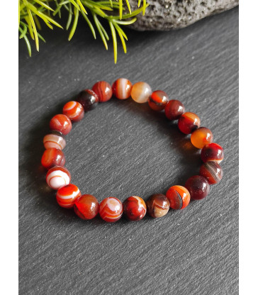 Bracelet en Agate Feu