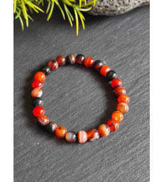 Bracelet en Agate Feu