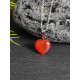 Pendentif coeur en Cornaline