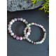 Bracelet en Tourmaline Multicolore Fleur de prunier