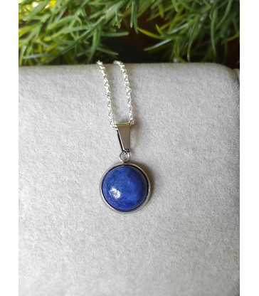 Pendentif Rond en Lapis Lazuli