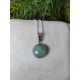 Pendentif Rond en Aventurine verte