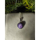 Pendentif rond en charoite