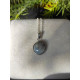 Pendentif Rond en Labradorite