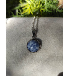 Pendentif Rond en Sodalite