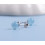Boucles D'oreille en Aigue Marine - Argent sterling 925