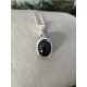 Pendentif Obsidienne noire Argent 925